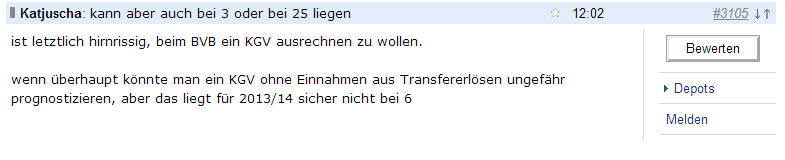 BVB keine lohnende Aktie !! 658774