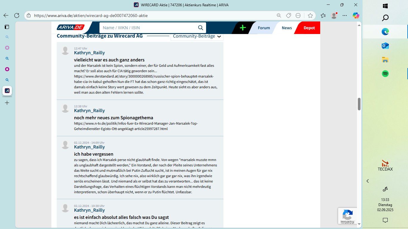 Wirecard 2014 - 2025 1493808