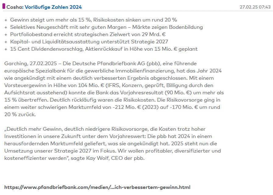 Deutsche Pfandbriefbank ist Solide 1485615