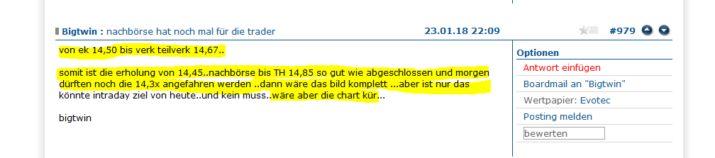 EVOTEC muss getradet werde 1036829