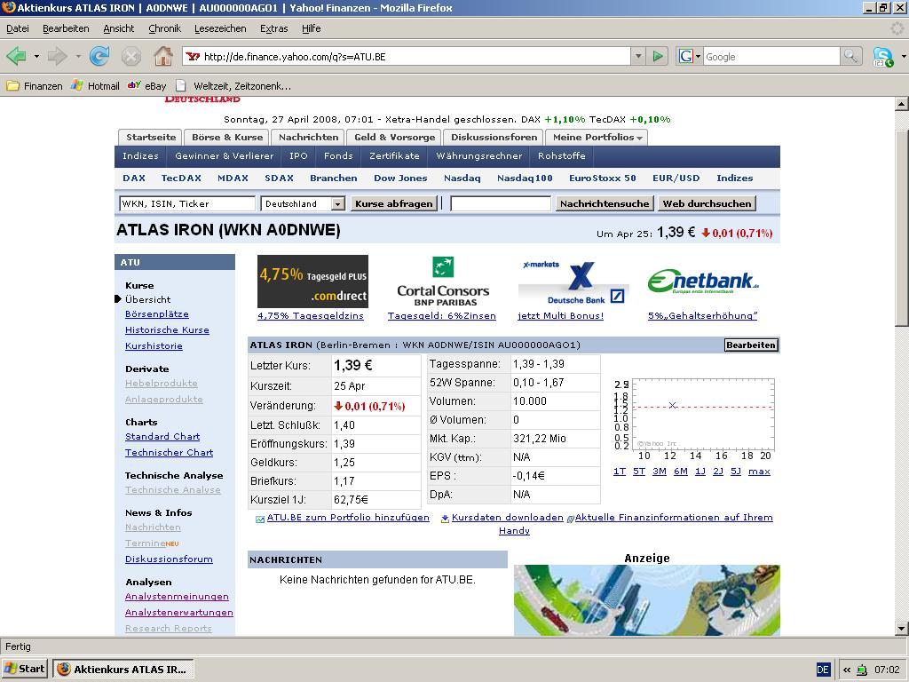 Wahnsinn +311% bei 1,38 Euro 161245