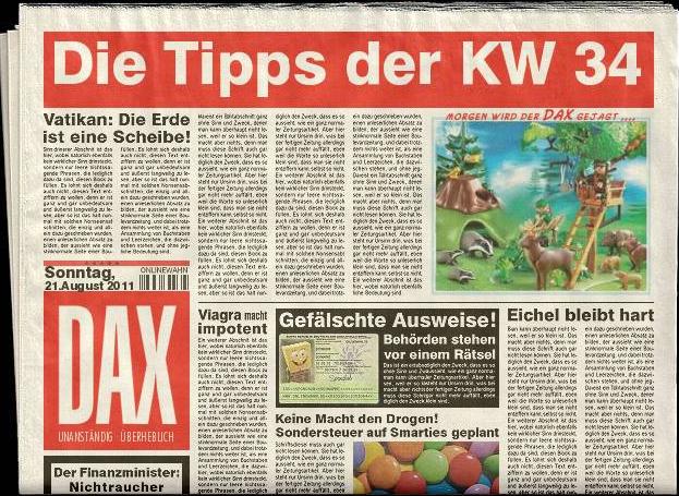 Frühtipper für unser DAX Tippspiel 431949