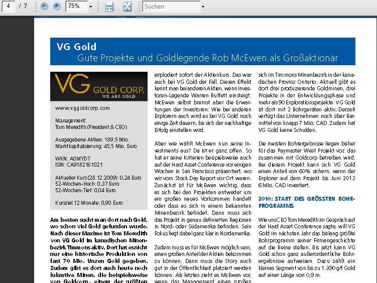 VG Gold ( ISIN: CA9182161021 ) 289745