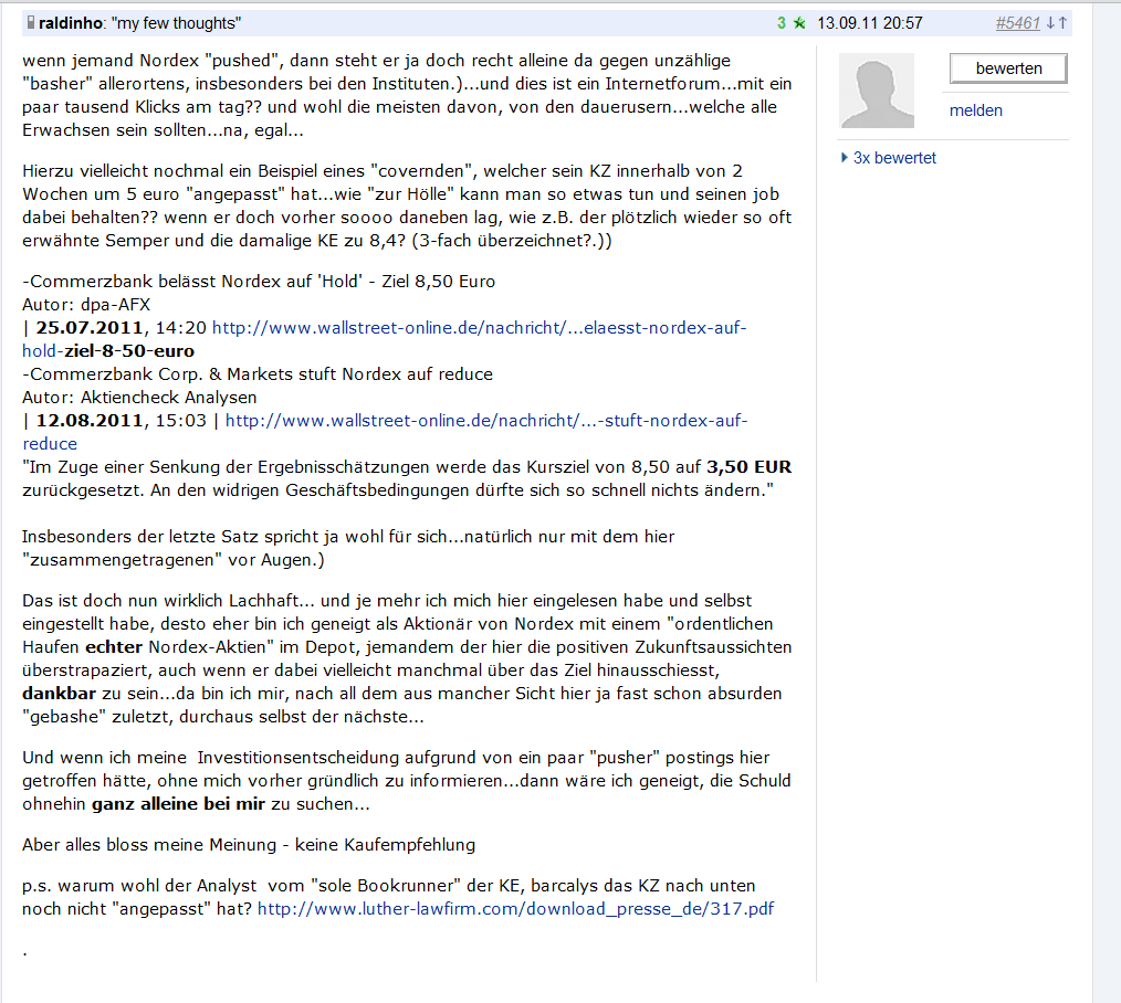 Norde Pro und Kontra 503858