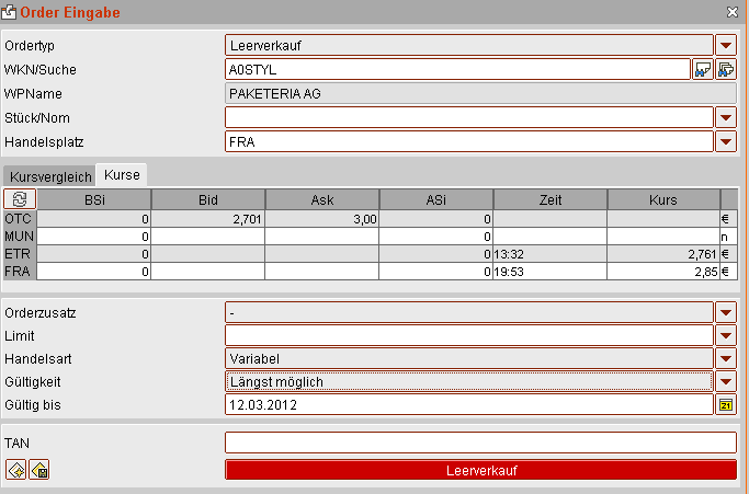 Was steckt hinter dem Paketeria AG Anstieg? 467636