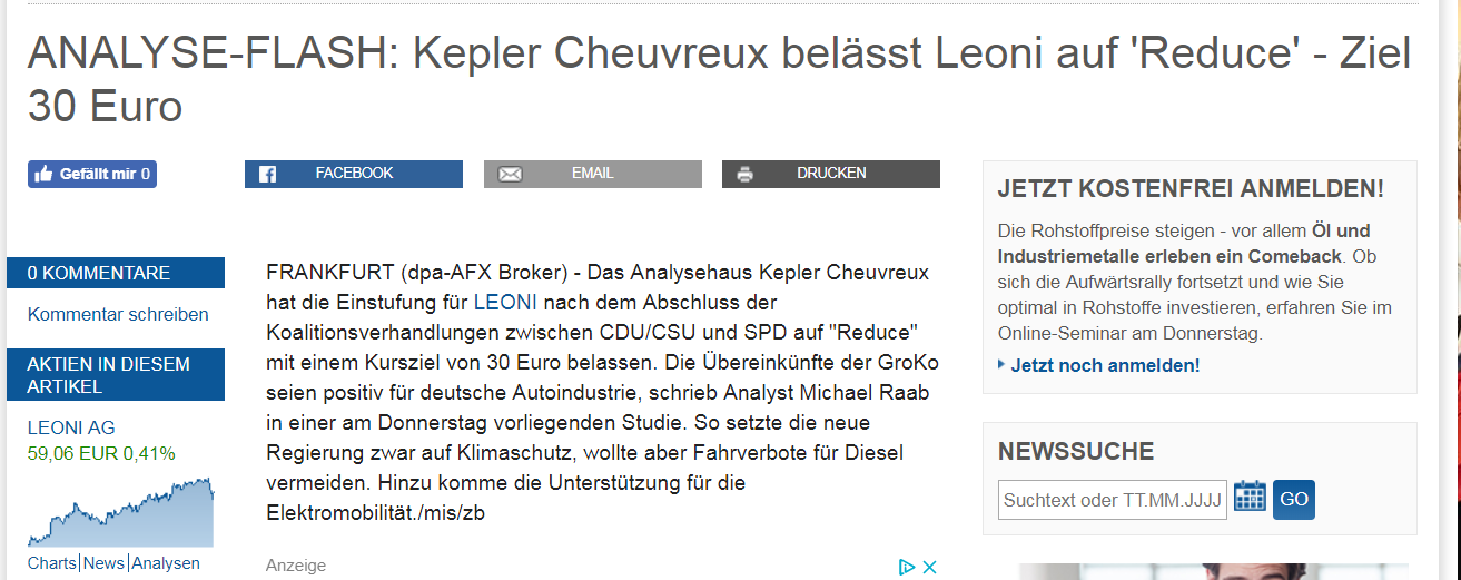 LEONI.... von der Drahtwerkstatt zum Global Player 1039698