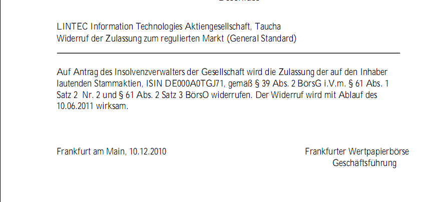 Zock dich Reich 2011 - Lintec AG 384811