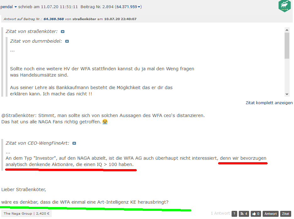 WENG FINE ART (518160) Geld mit Kunst... 1190795