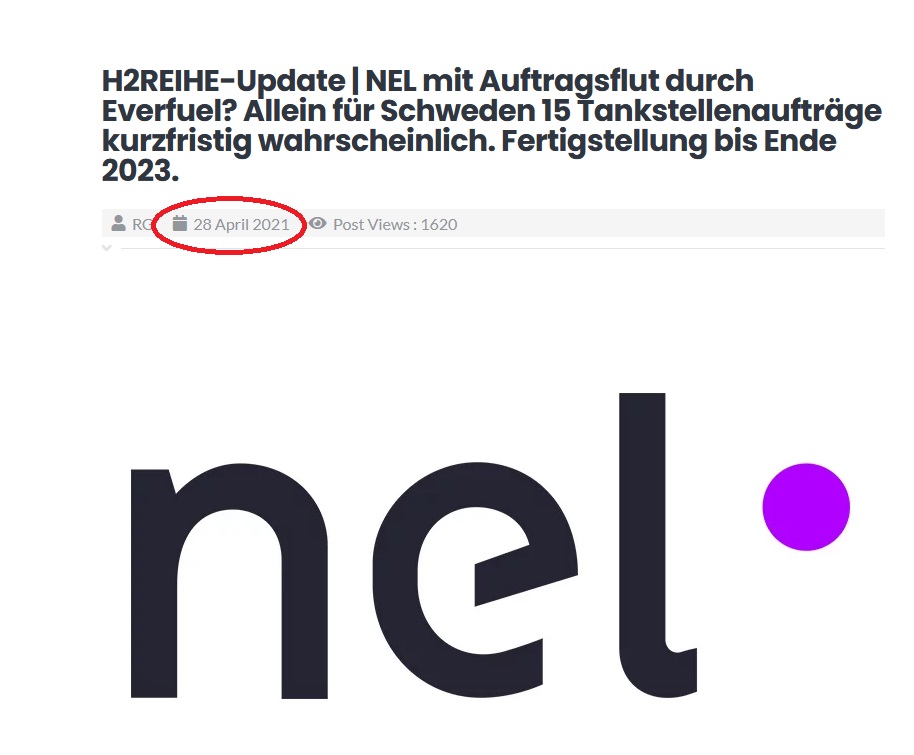 NEL, der Wasserstoffplayer aus Norwegen 1392371