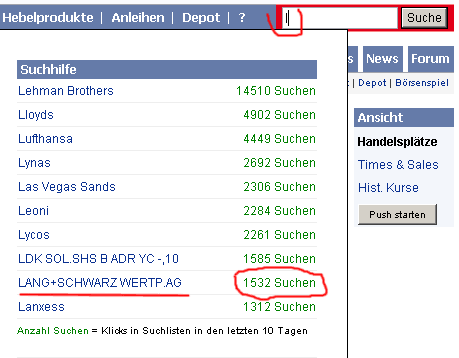 KGV 3,6 - Lang&Schwarz ab heute handelbar 259803
