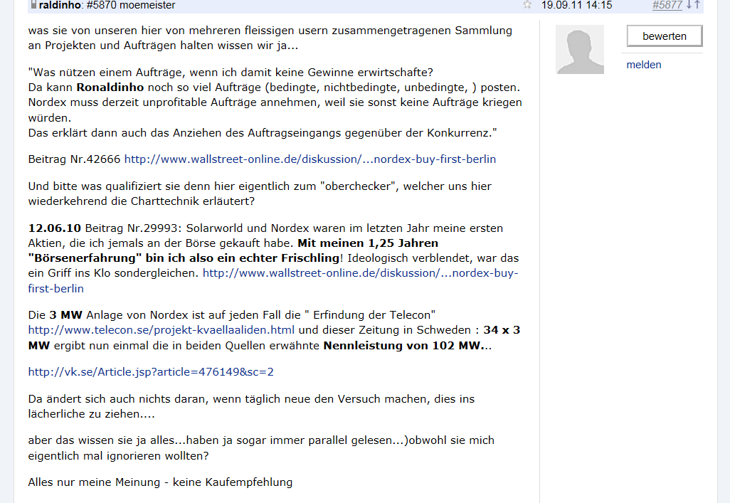 Norde Pro und Kontra 509519