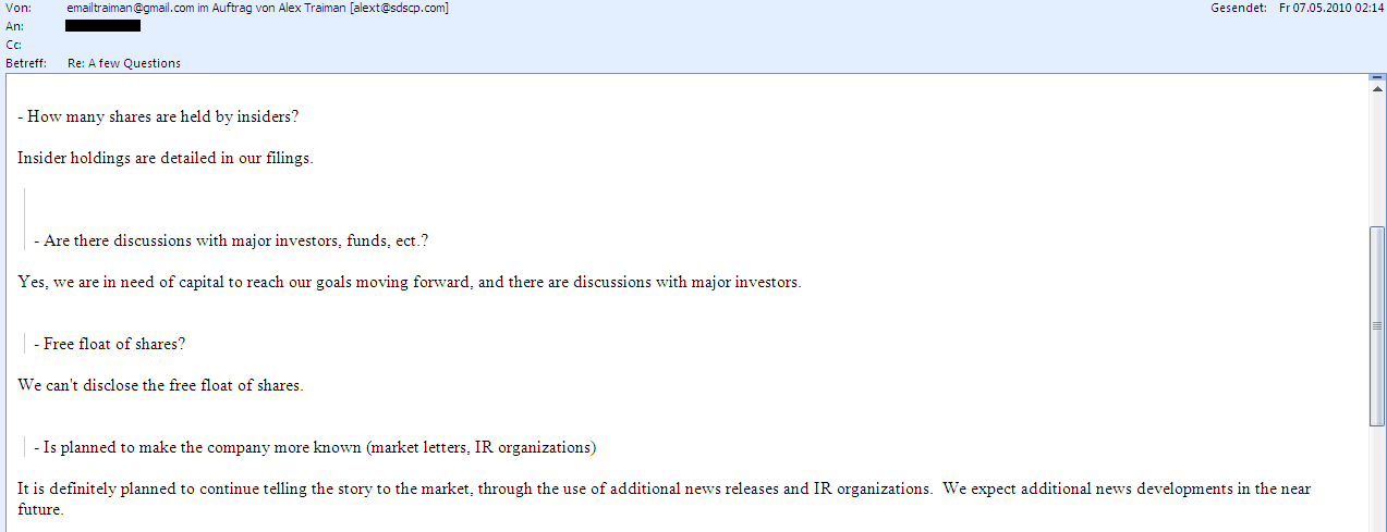 Wann geht es los bei SDSS ? 318547