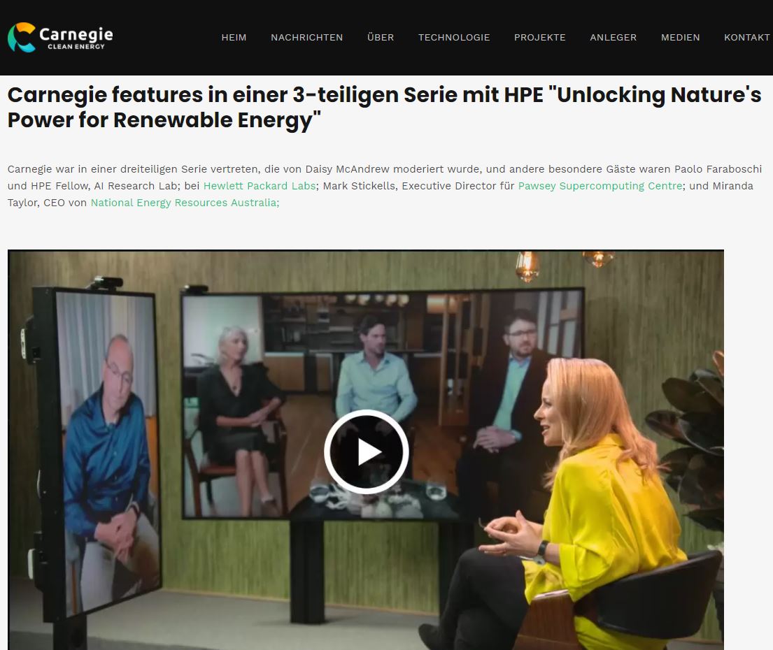 Carnegie Clean E: Netzausbau erneuerbarer Energien 1268364