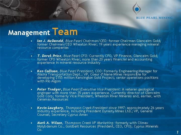 Thompson Creek Metals 65910