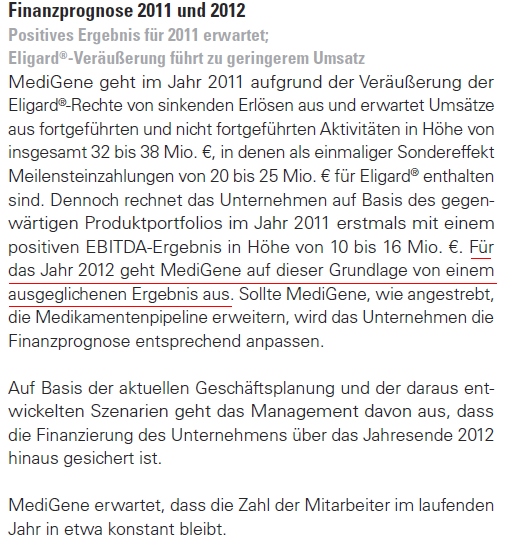 Medigene - Sachliche und fachliche Beiträge 390952