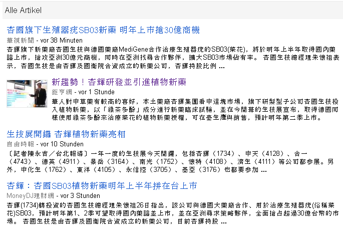 Medigene - Sachliche und fachliche Beiträge 525609