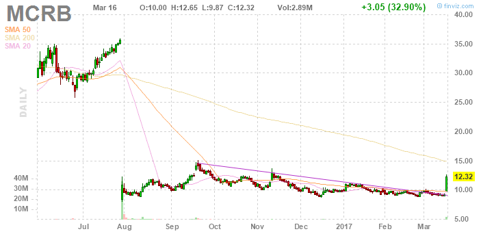 Seres Therapeutics Kursziel 55 USD 978255