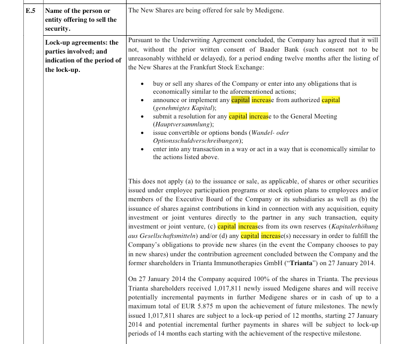 Medigene - Sachliche und fachliche Beiträge 812094