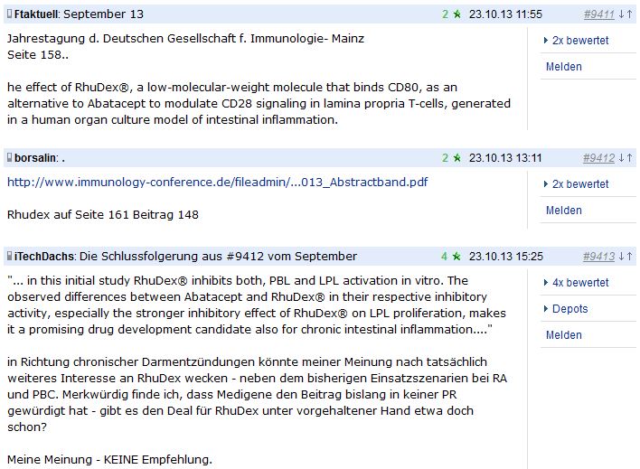 Medigene - Sachliche und fachliche Beiträge 660311