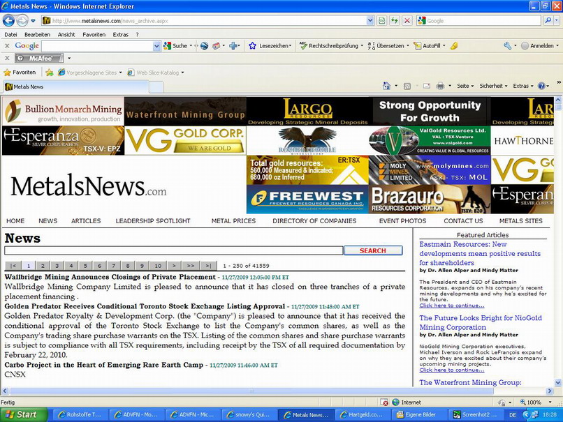 VG Gold ( ISIN: CA9182161021 ) 278913