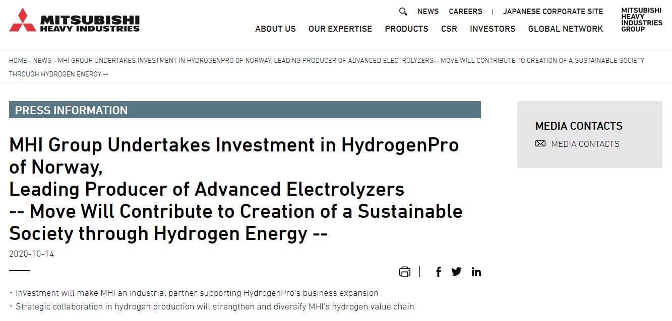 HydrogenPro der Player für Clean Energy, Norwegen 1218844