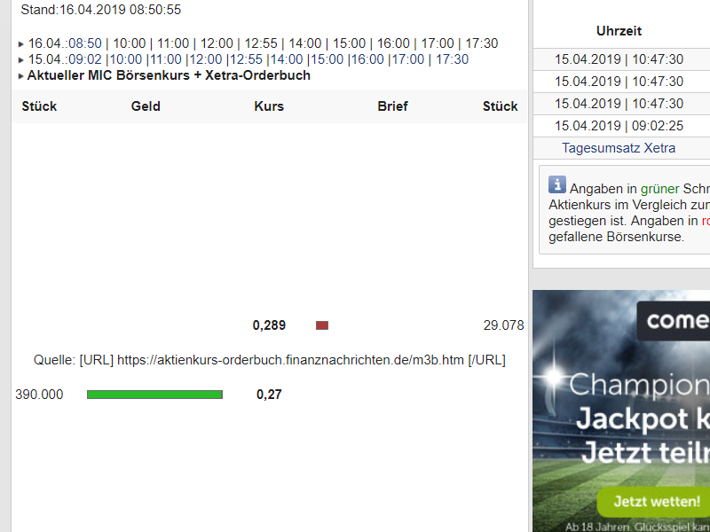 mic AG: Ende der Leidenszeit ? 1107339