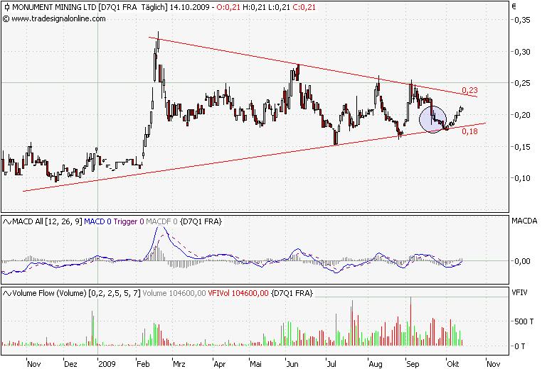 Monument Mining LTD. A0MSJF 266782