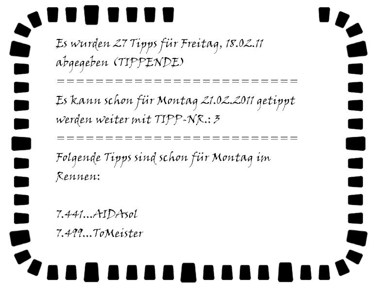 1.491.DAX Tipp-Spiel, Montag, 21.02.11 381904