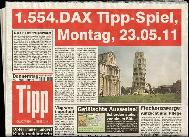 1.553.DAX Tipp-Spiel, Freitag, 20.05.11 404787