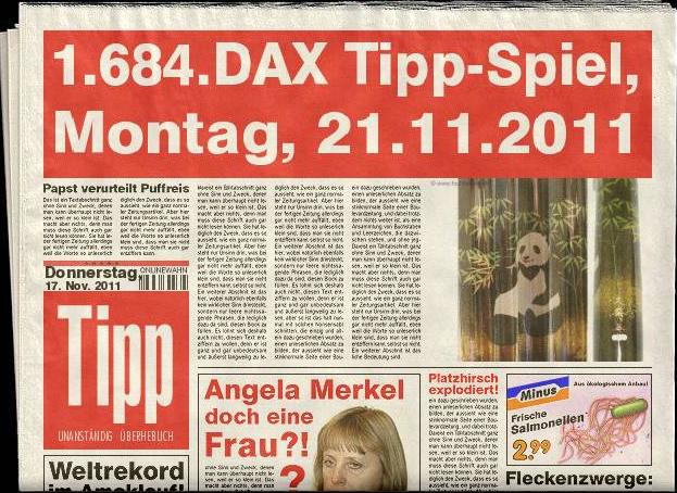 1.683.DAX Tipp-Spiel, Freitag, 18.11.2011 458578