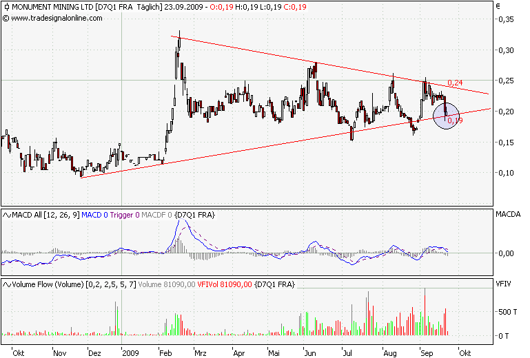 Monument Mining LTD. A0MSJF 261568