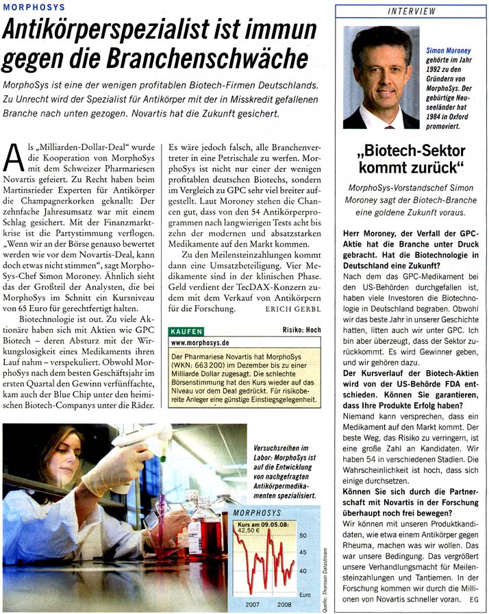 Morphosys: Substanz beginnt sich durchzusetzen 163845