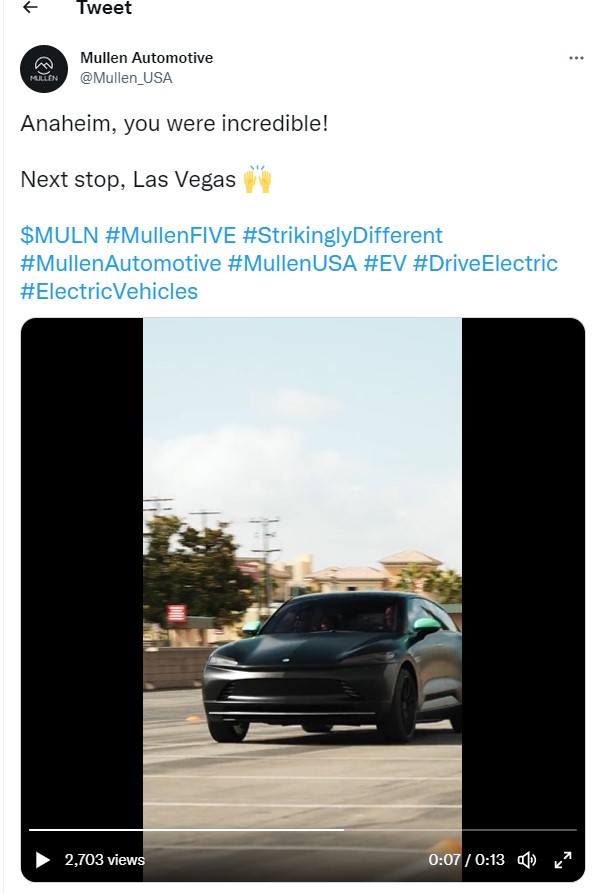 Mullen Automotive Inc. 1340498