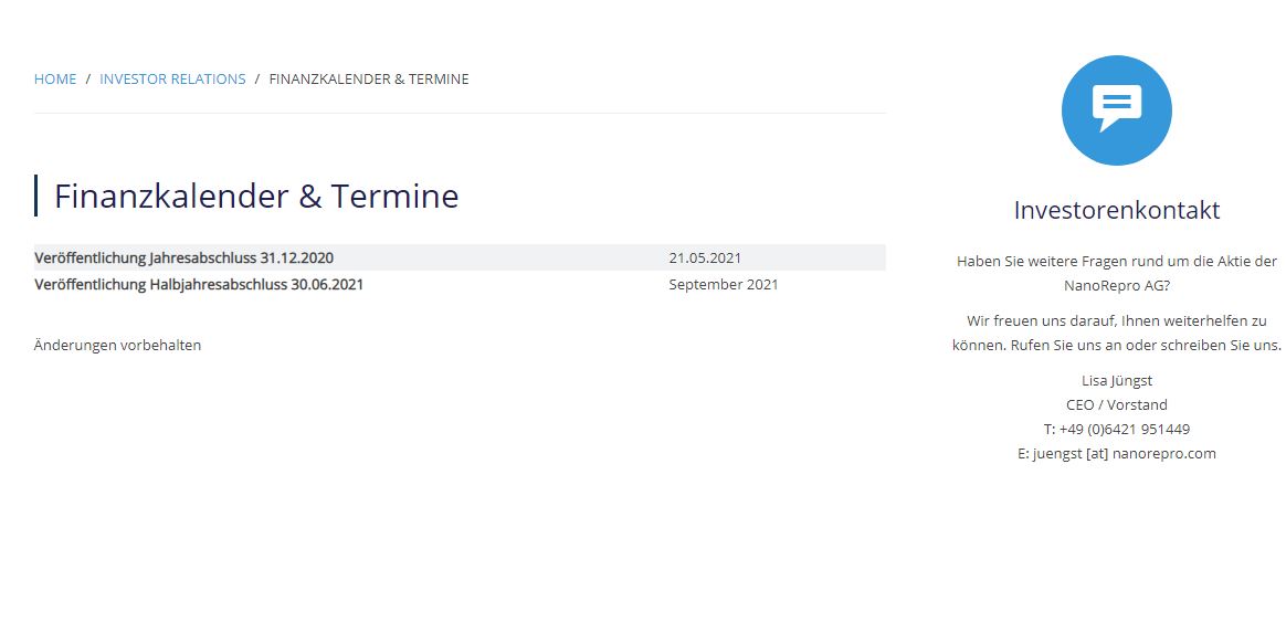 Nanorepro startet durch 1247505