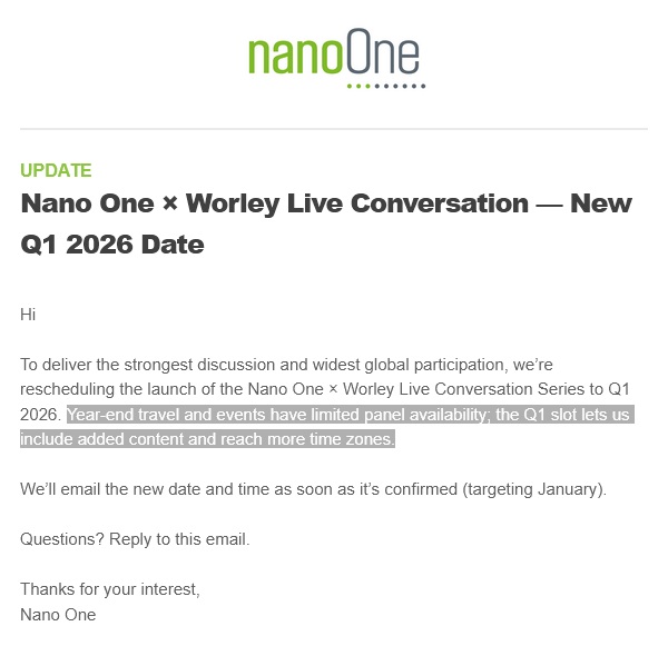 Nano One - Lithium läuft, die auch bald? 1504316