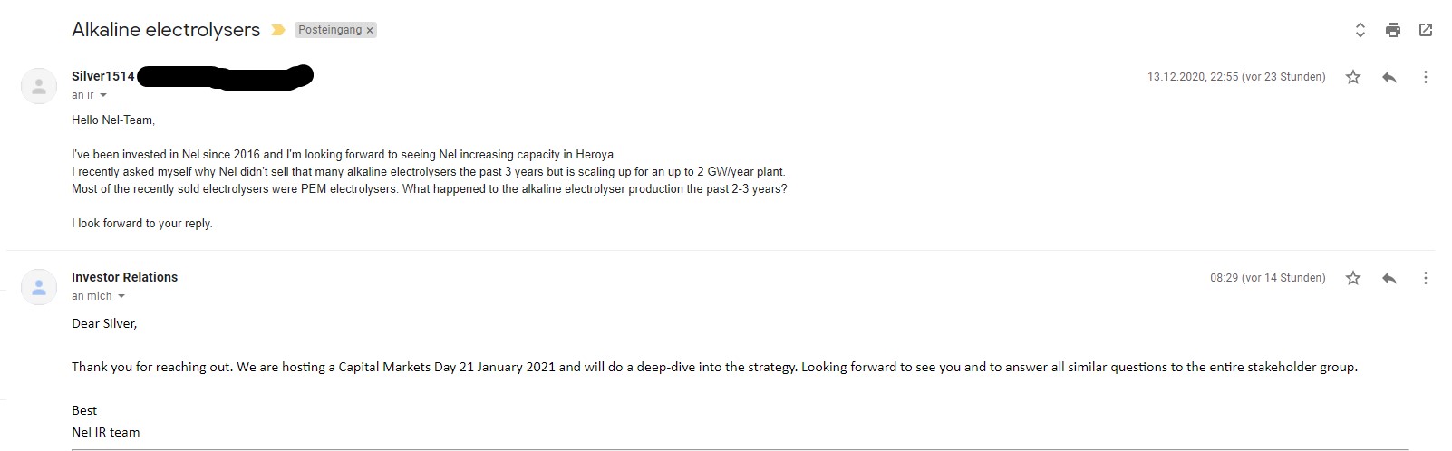 NEL, der Wasserstoffplayer aus Norwegen 1219865