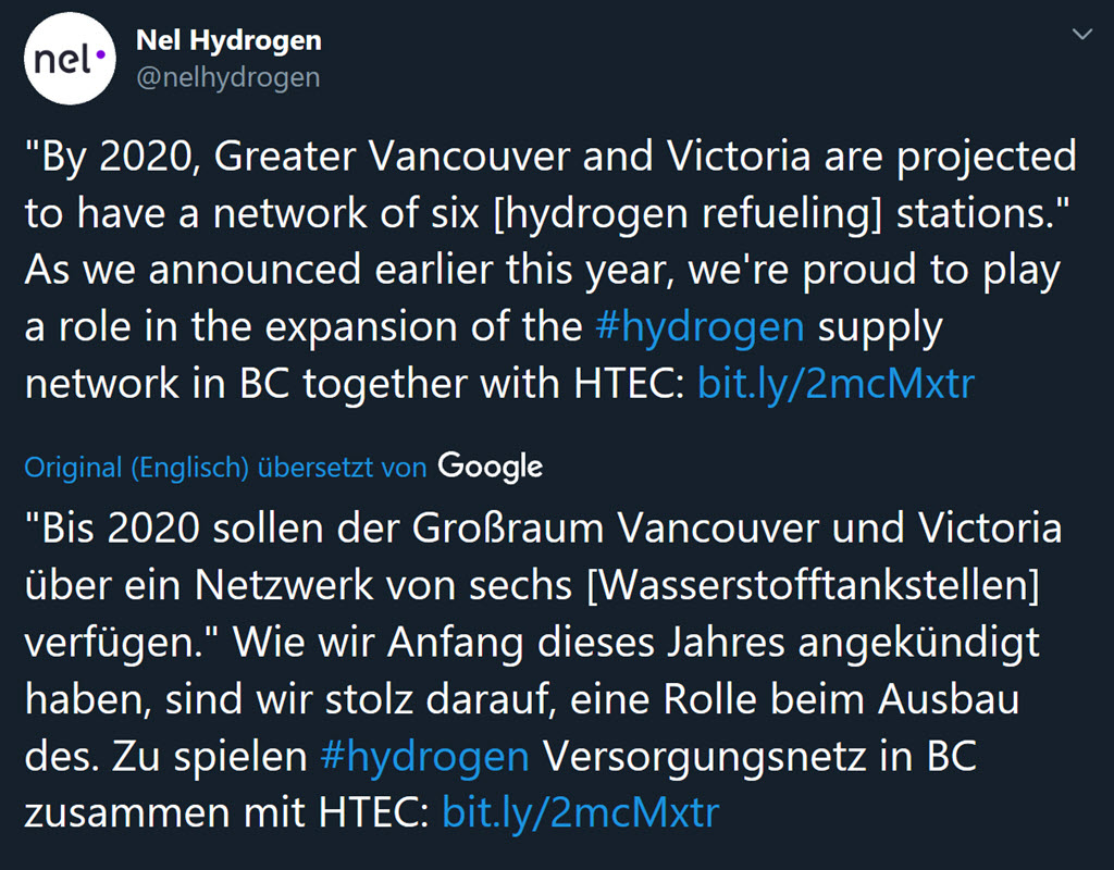 NEL, der Wasserstoffplayer aus Norwegen 1133742