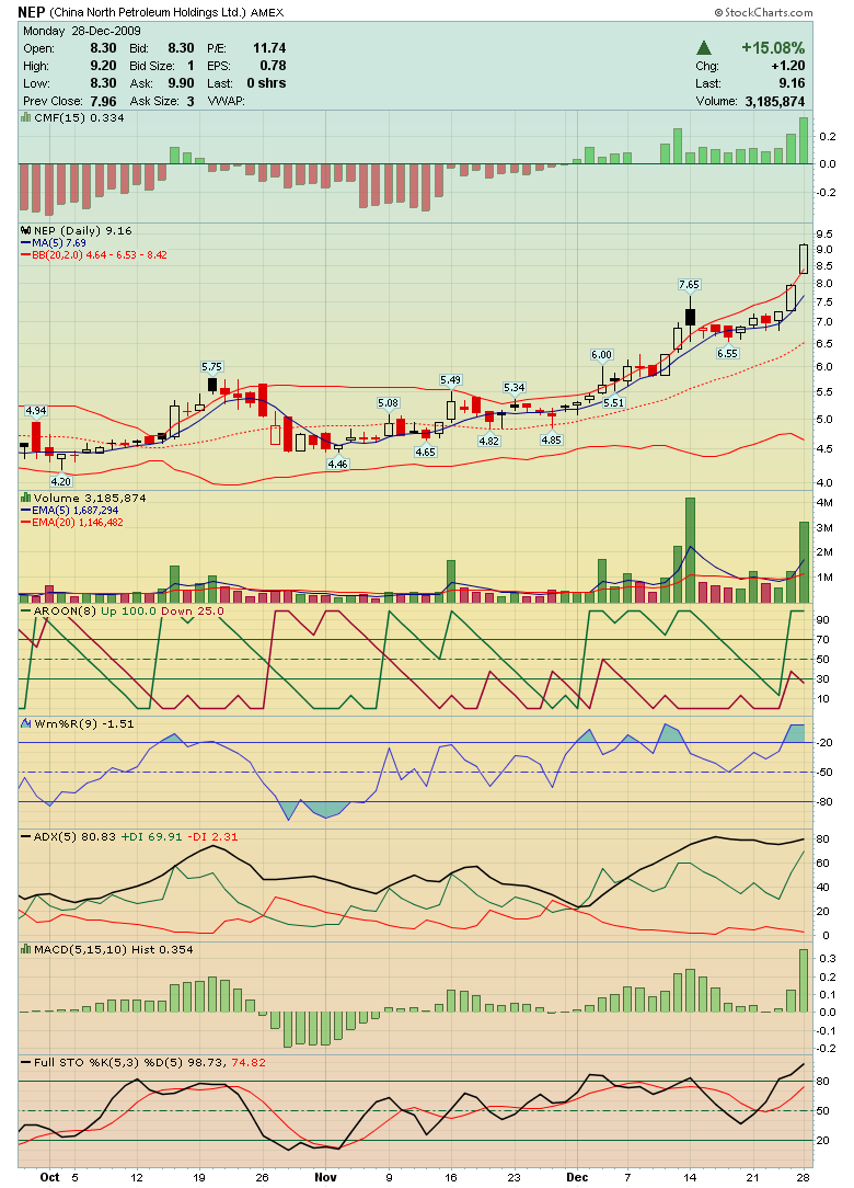 China North East Petroleum Holdings, Limited (NEP) 287609