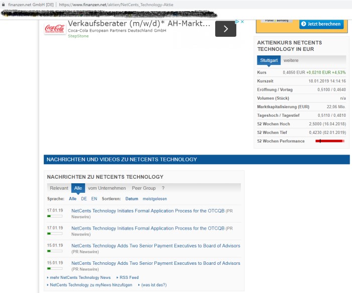 Netcents Technology Thread moderiert A2AFTK 1092088
