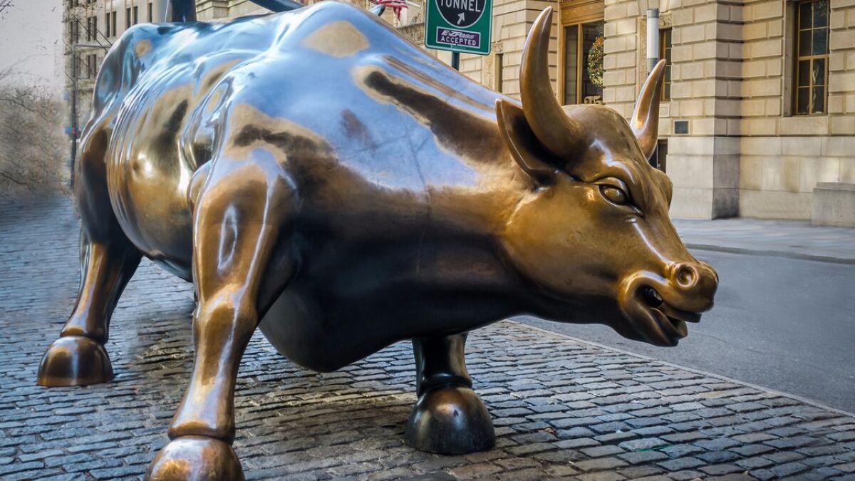 Charging-Bull-Statue an der Wall Street.