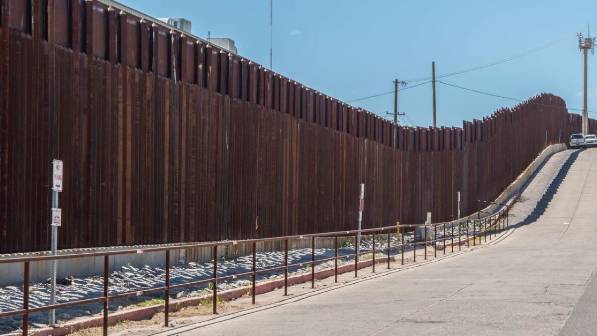 Aktueller Zaun zwischen Mexiko und den USA