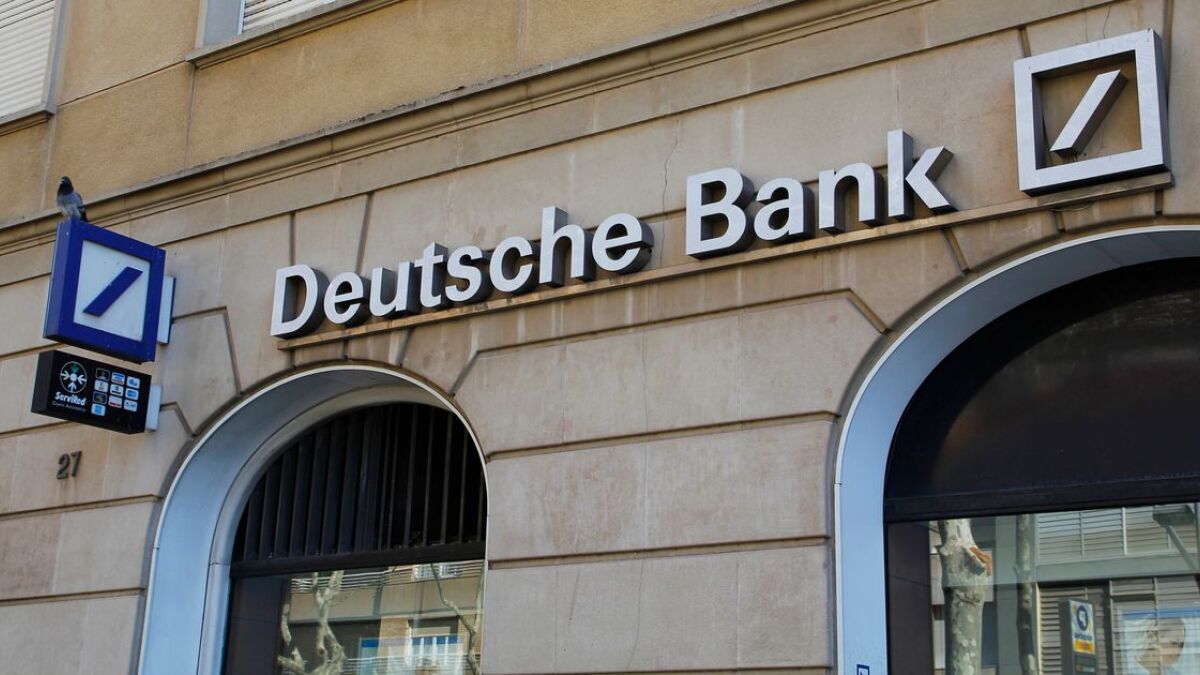 Eine Deutsche Bank-Filiale im spanischen Reus.