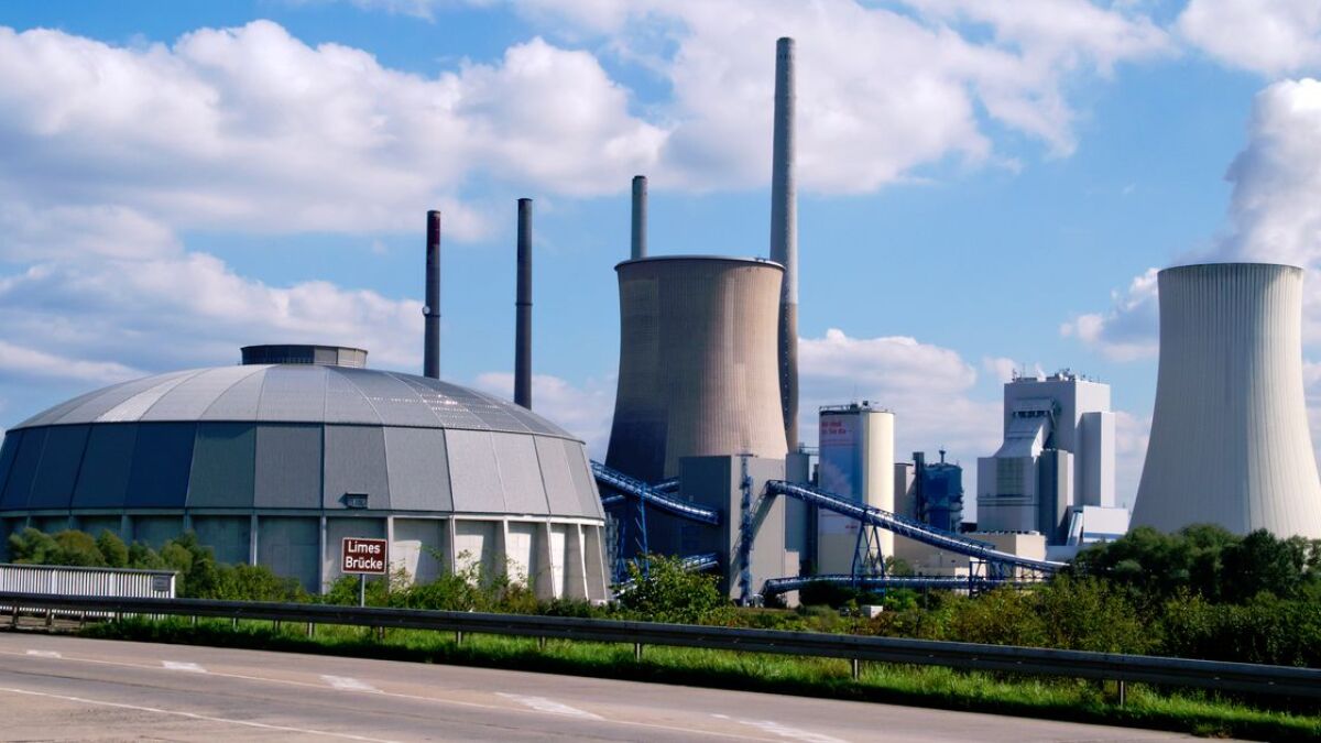 Ein Kraftwerk von Eon in Hessen.