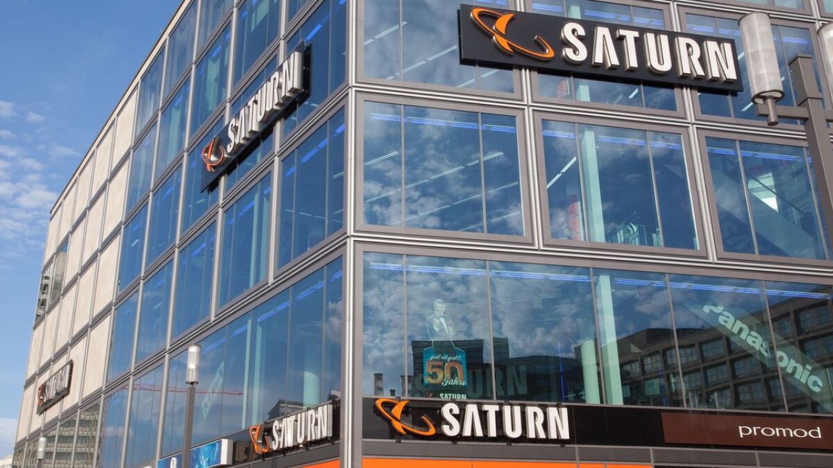 Saturn in Berlin. Die Marke Saturn gehört zu Ceconomy.