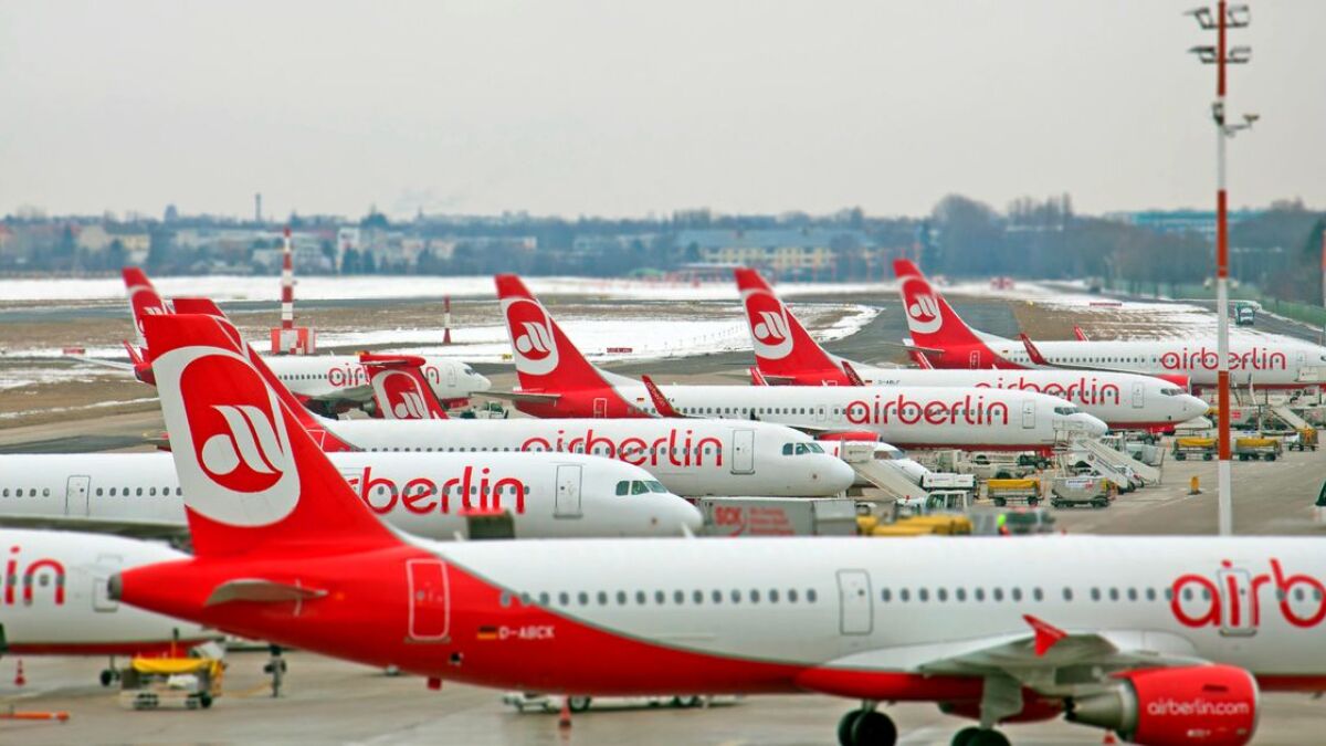 Auch am Mittwoch bleiben viele Air Berlin-Maschinen am Boden.