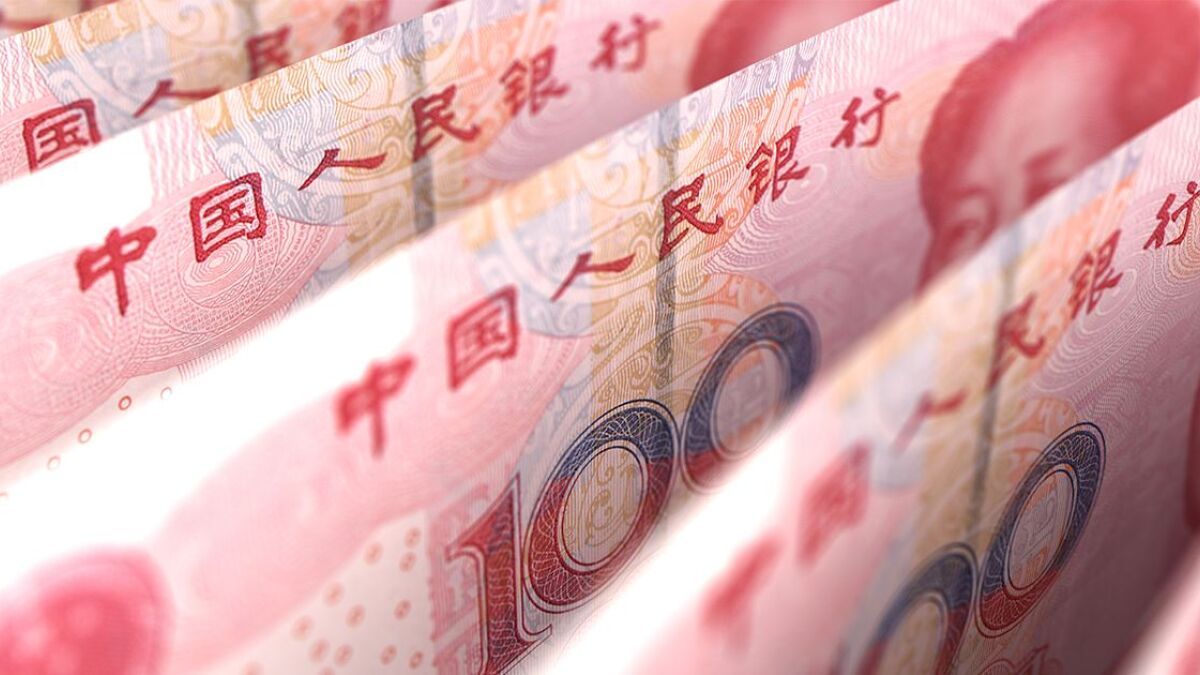 Close-Up des chinesischen Yuan
