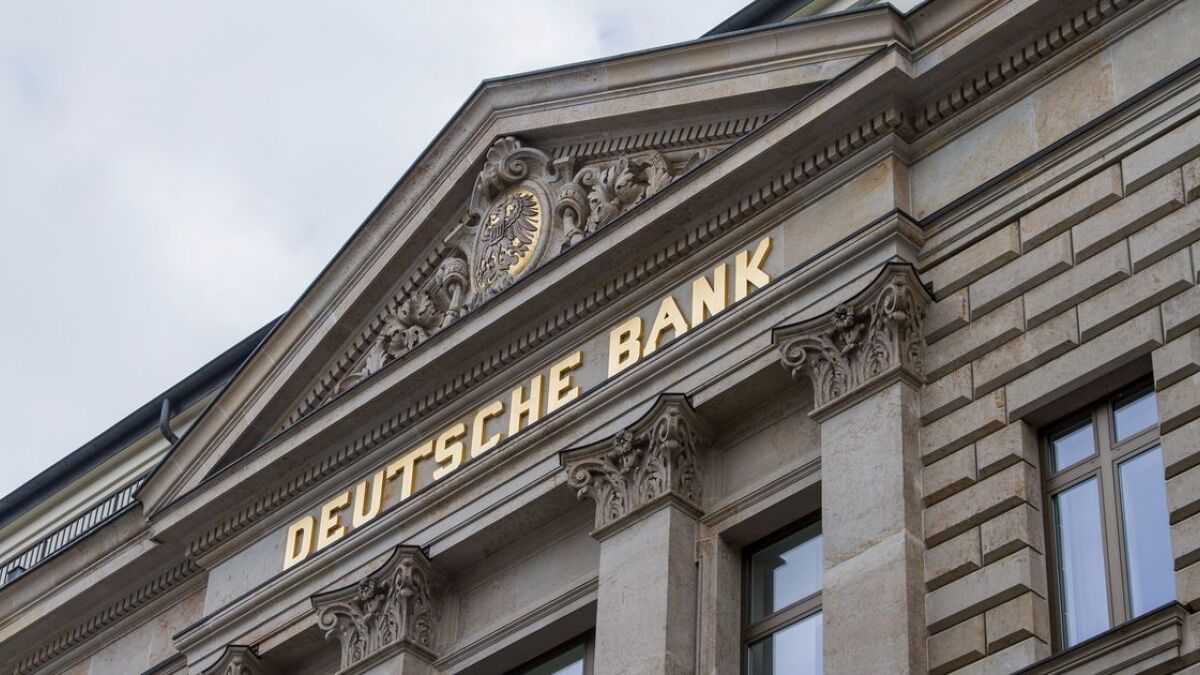 Niederlassung der Deutschen Bank in Hamburg.
