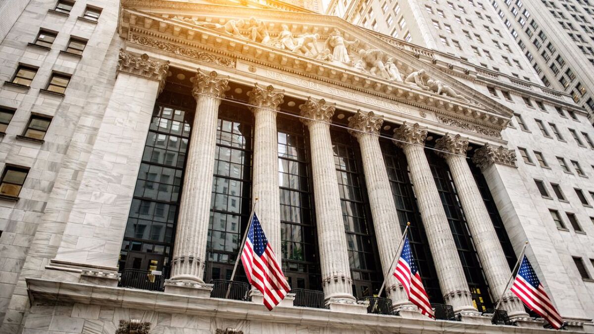 Die New York Stock Exchange in der Wall Street