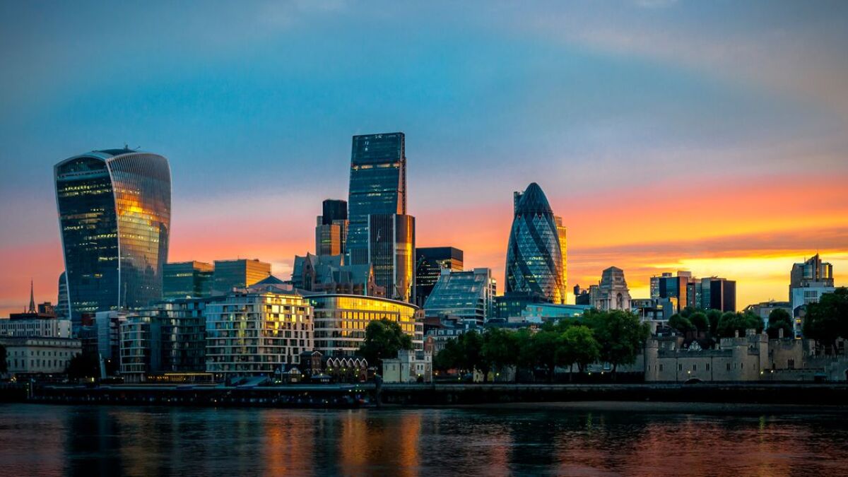 Die Londoner City ist einer der größten Finanzplätze der Welt.