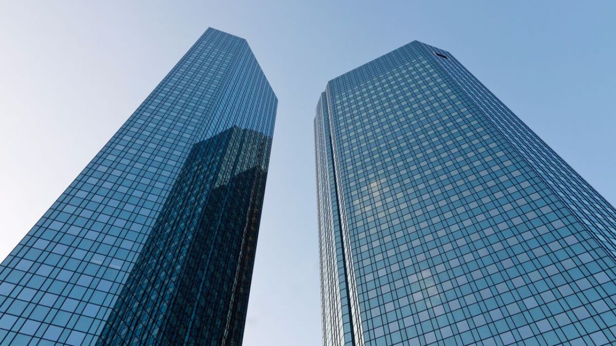 Zwillingstürme der Deutschen Bank in Frankfurt am Main.